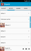 برنامه‌نما PlayerM Music Player عکس از صفحه