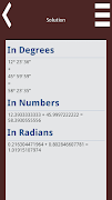 برنامه‌نما Degrees Calculator عکس از صفحه