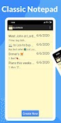 Classic Yellow Notepad ภาพหน้าจอ 1