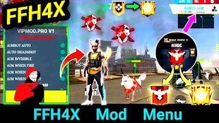 Ffh4x mod menu ff hack Affiche