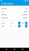 Tip Split Calculator ảnh chụp màn hình 2