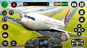 Jogo de avião piloto de avião Cartaz