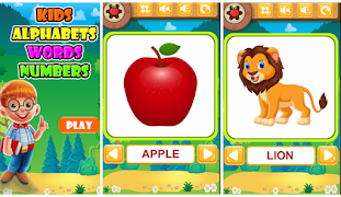 Kids Alphabets Words Numbers ảnh chụp màn hình 5
