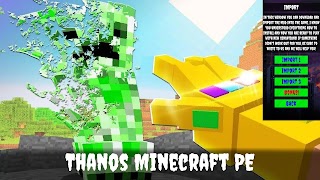 Thanos Mod for Minecraft PE Cartaz