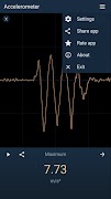 برنامه‌نما Accelerometer عکس از صفحه