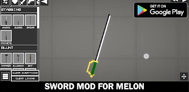 Sword mod for melon playground پوسٹر