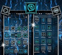 6 Schermata Hi-tech Circuit Launcher Theme