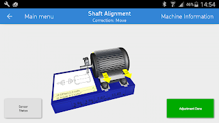 برنامه‌نما SKF Shaft alignment عکس از صفحه