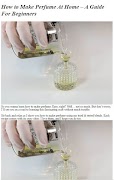 Homemade Perfume Tutorial 海報