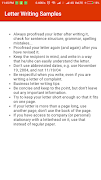 Letter Writing Samples تصوير الشاشة 4