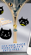 Cat Lock Screen Zipper اسکرین شاٹ 3