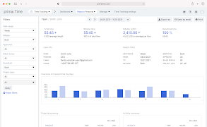 برنامه‌نما primaTime Tracking عکس از صفحه