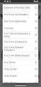 برنامه‌نما Toastmasters Timer عکس از صفحه