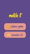 Match It - Memory Game পোস্টার