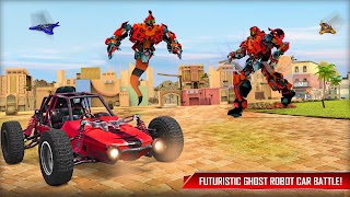 Ghost Robot Car Game Transform : War Robot Games imagem de tela 7