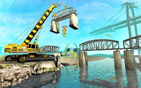 Bridge Construction Crane Simulator 스크린샷 4