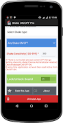 برنامه‌نما Shake ON/OFF Pro عکس از صفحه