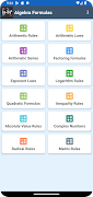 پوستر Math Formulas Algebra