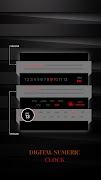 Numeric Live Clock WallPaper اسکرین شاٹ 4