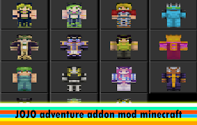 پوستر jojo-JJBA Mod for Minecraft