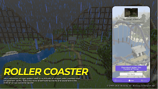 roller coaster for minecraft تصوير الشاشة 2