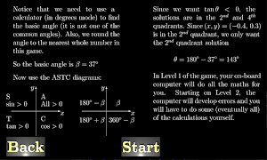 برنامه‌نما Trig Game عکس از صفحه