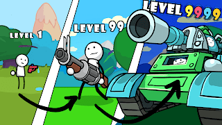 1 Schermata One Gun Stickman offline games