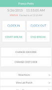 TimeClock Plus v7 MobileClock Screenshot 4