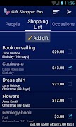 Gift Shopper Pro screenshot 1