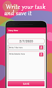 Personal Diary With Lock ảnh chụp màn hình 4
