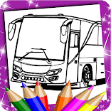 Mewarnai Bus Telolet Oleng