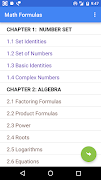 Math Formulas اسکرین شاٹ 1