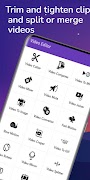 برنامه‌نما video editor عکس از صفحه