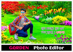Garden Photo Editor الملصق