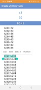 Create My Own Math Table capture d'écran 4