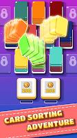 Card Shuffle Color Sort Puzzle تصوير الشاشة 3