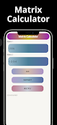 برنامه‌نما Matrix Calculator عکس از صفحه