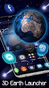 3D Galaxy Space Earth Theme پوسٹر
