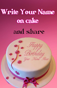 پوستر Cake with Name wishes - Write Name On Cake