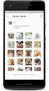 برنامه‌نما Hedgehog Sticker Pack عکس از صفحه