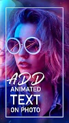 在照片上添加動畫文字 海報