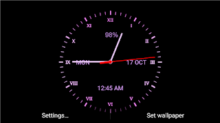 Analog Clock Live Wallpaper اسکرین شاٹ 5