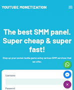 برنامه‌نما SMM Panel عکس از صفحه