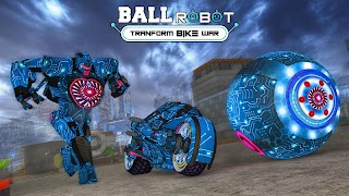 Ball Robot Transform Bike War 截图 2