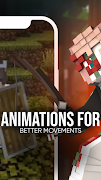 Animation Mod for Minecraft PE تصوير الشاشة 1