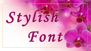 Stylish Font Style โปสเตอร์