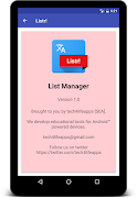 Listr! - create & manage lists تصوير الشاشة 2