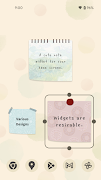 Cute Note Widget 截图 1