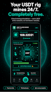 USDT mining : Crypto mine Poster