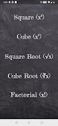 Square, Cube, Root & Factorial captura de pantalla 1